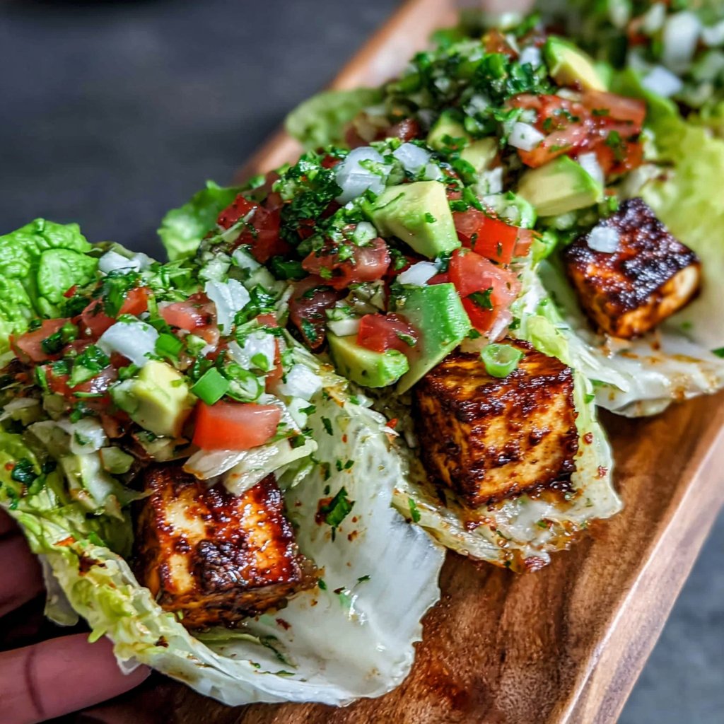 Tofu Taco Lettuce Wraps