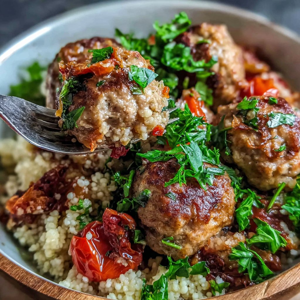 Turkey Meatball Couscous Bowl
