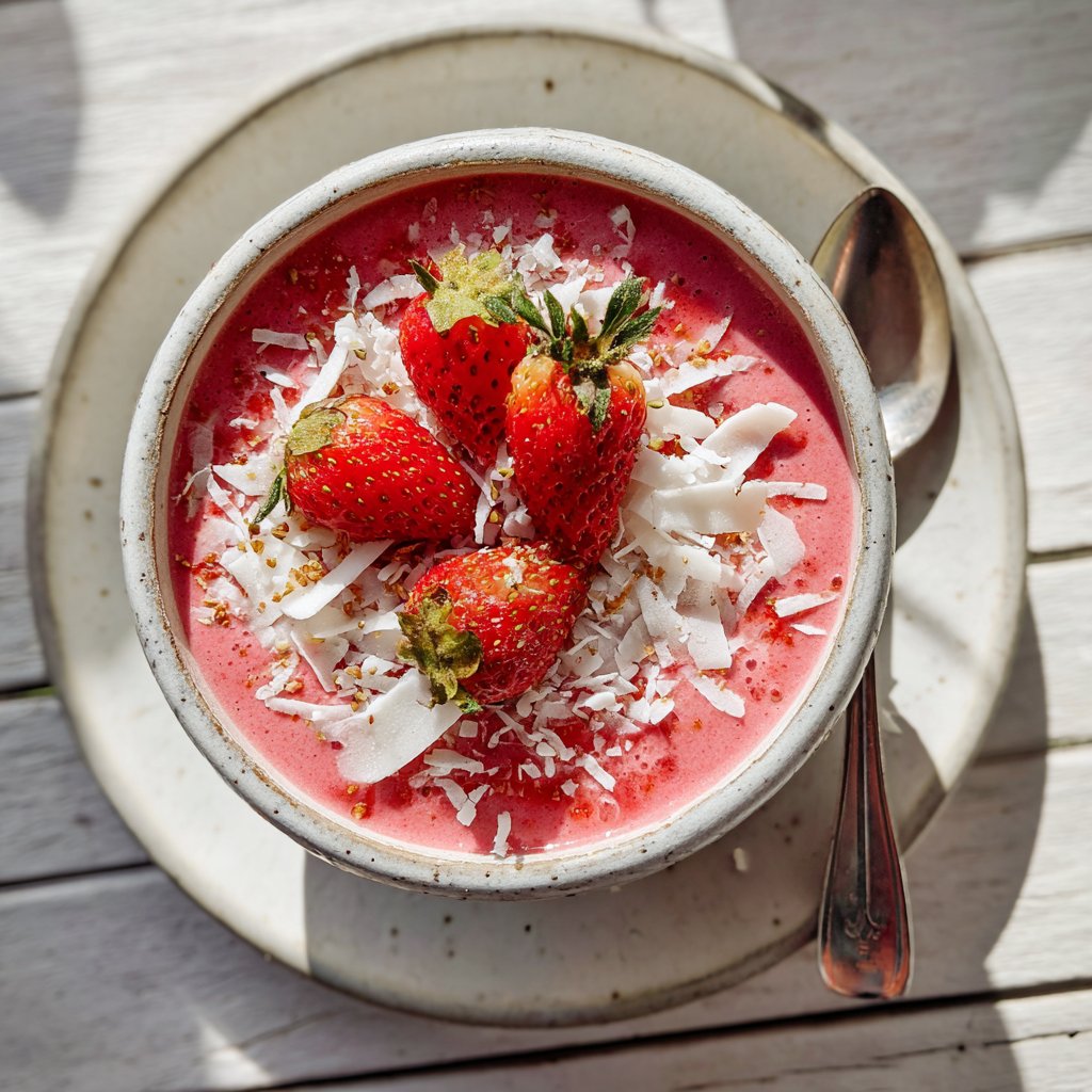 Strawberry Coconut Smoothie Bowl