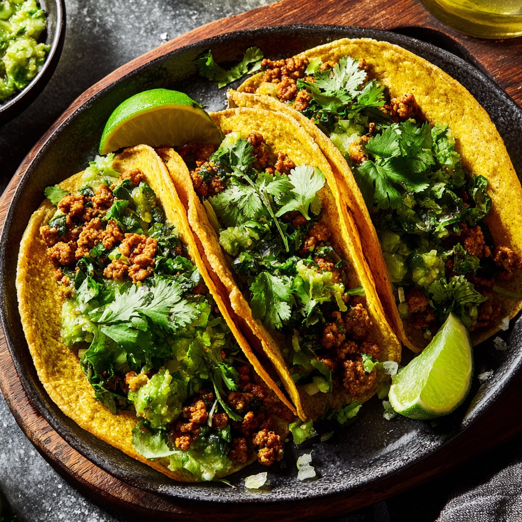 Cilantro Lime Ground Turkey Tacos