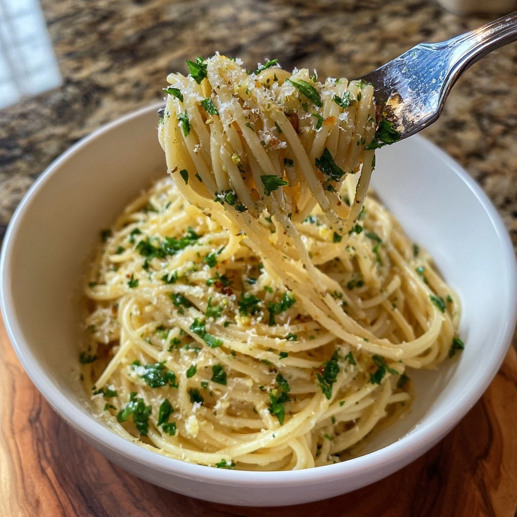 Quick Garlic Butter Pasta