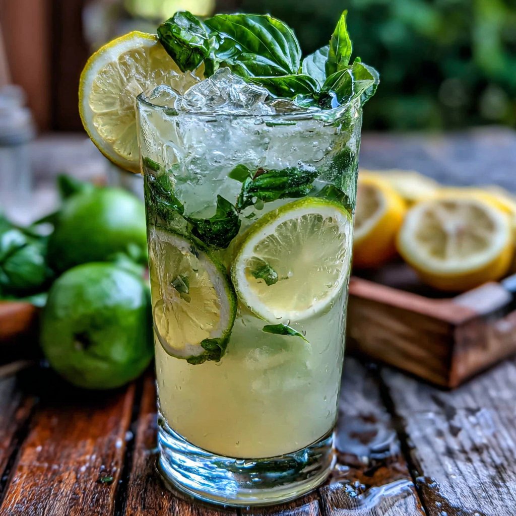 Limoncello-Basil Smash